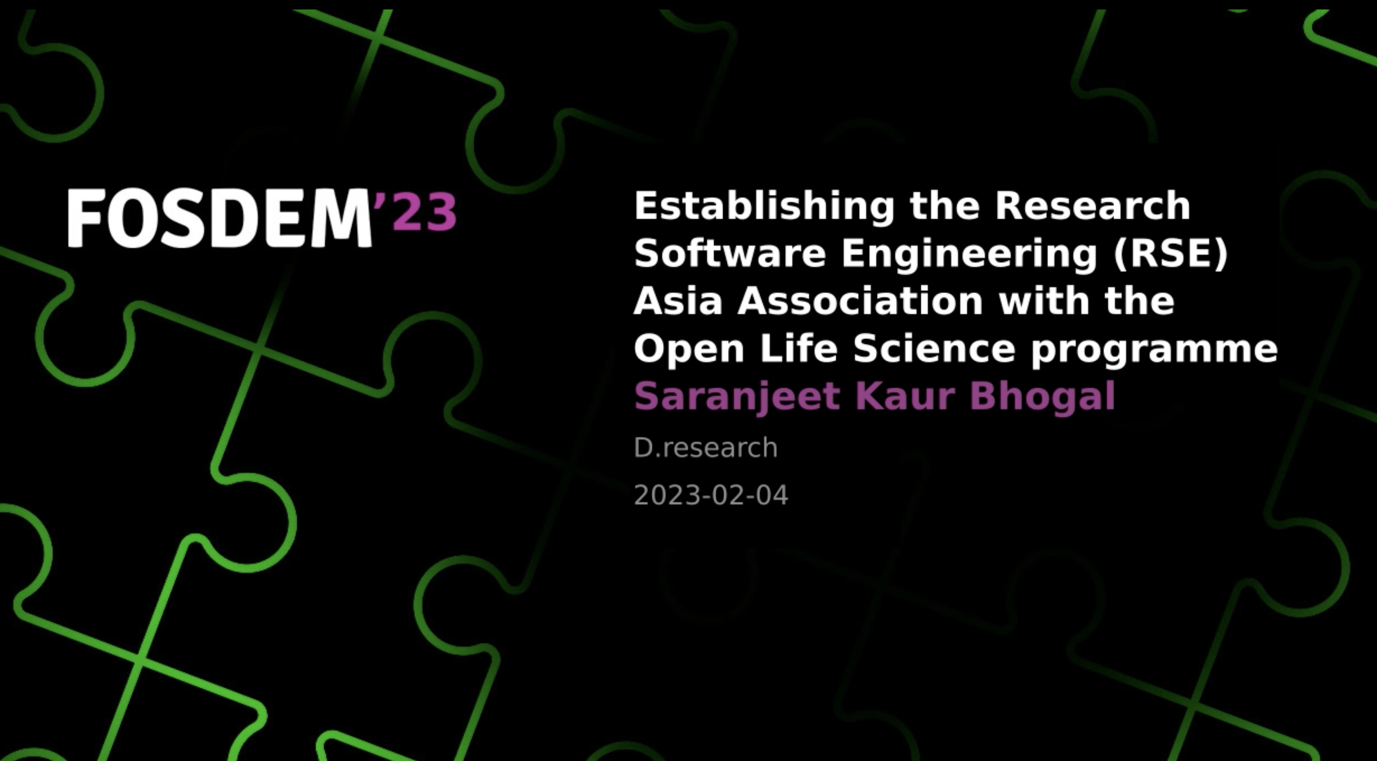 Opening page