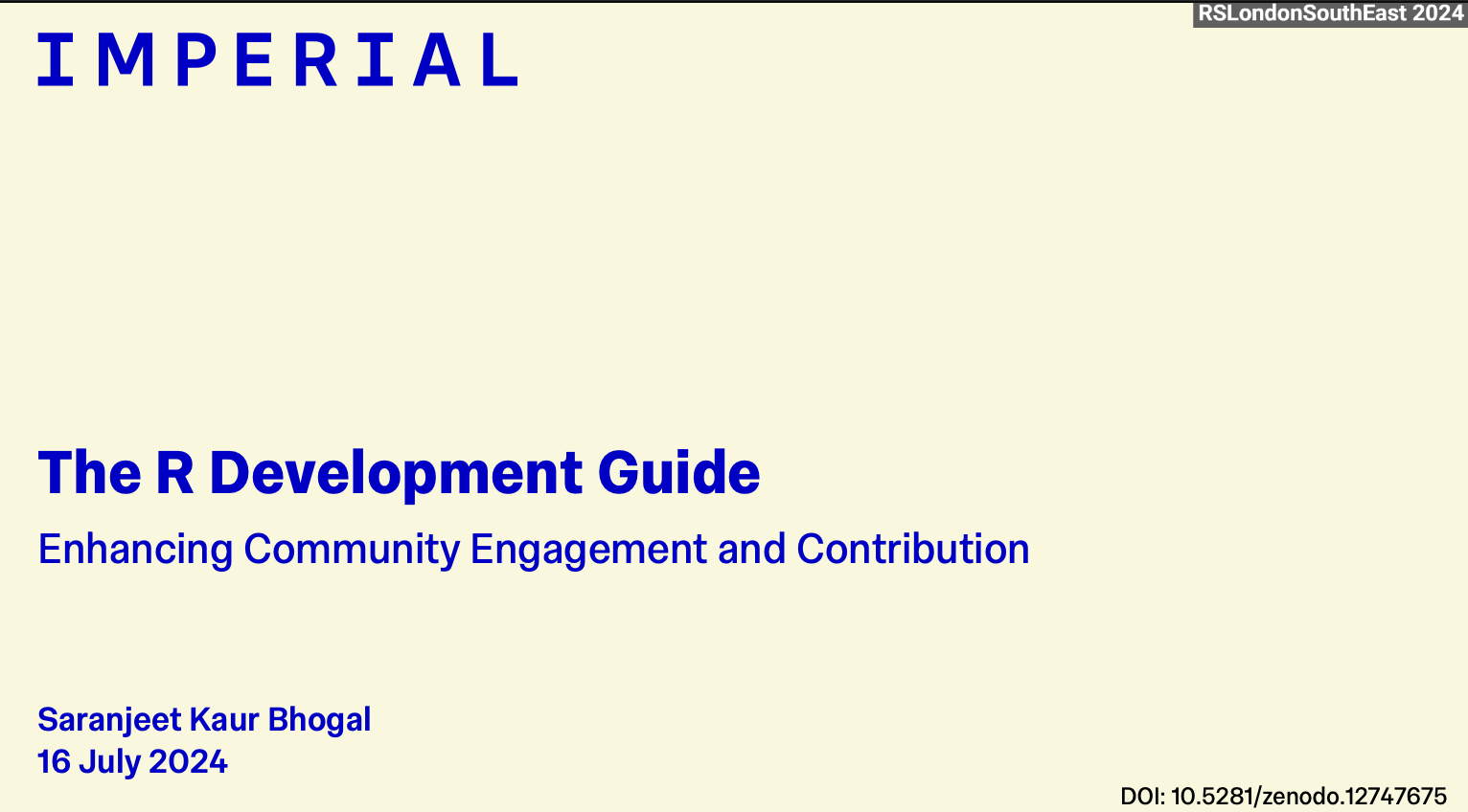 Opening page